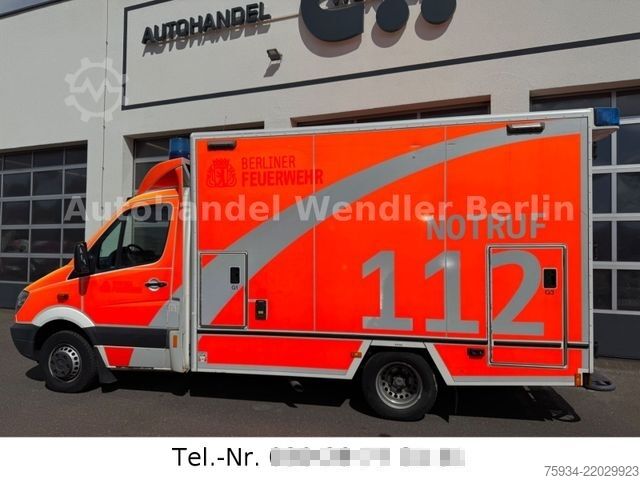 Brandbil MERCEDES-BENZ Sprinter 516 CDI RTW Fahrtec Stryker Trage