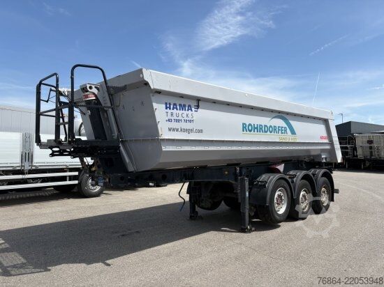 덤프 세미 트레일러 KöGEL SKM24 HARDOX STAHL- KIPPMULDE 24M³, LIFTACHSE, ROLLPLANE