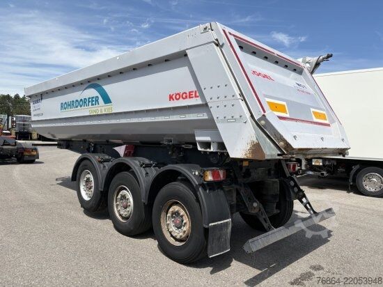 덤프 세미 트레일러 KöGEL SKM24 HARDOX STAHL- KIPPMULDE 24M³, LIFTACHSE, ROLLPLANE