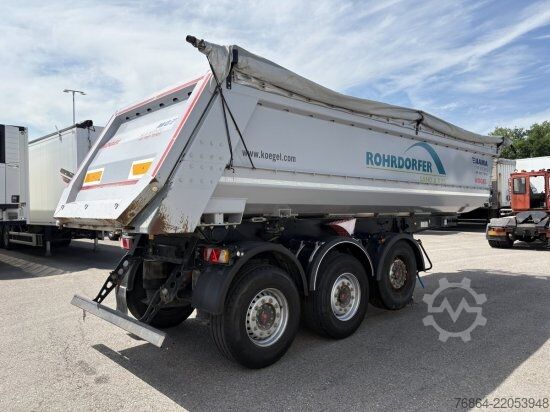 덤프 세미 트레일러 KöGEL SKM24 HARDOX STAHL- KIPPMULDE 24M³, LIFTACHSE, ROLLPLANE