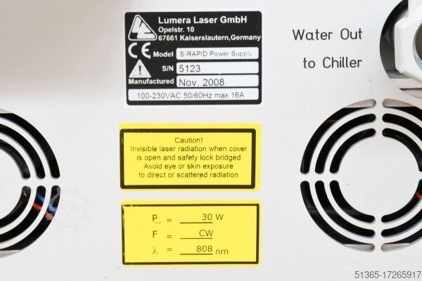 S hurtig strømforsyningsenhed Lumera Laser S-RAPID Power Supply