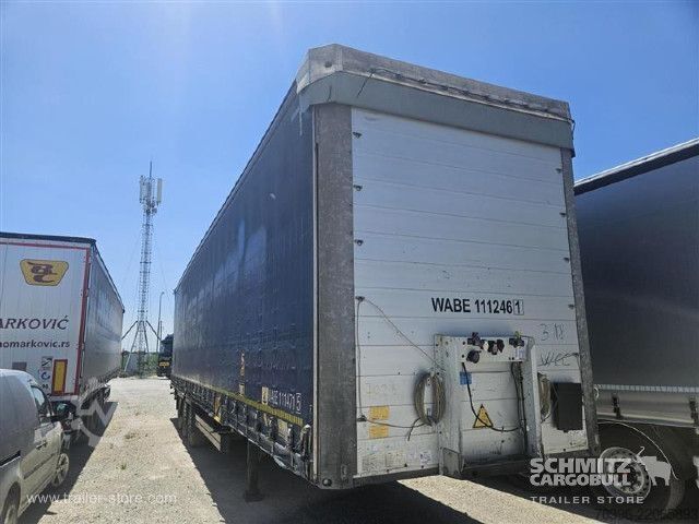Semi-reboque aberto com lona Schmitz Cargobull Semitrailer Curtainsider Mega