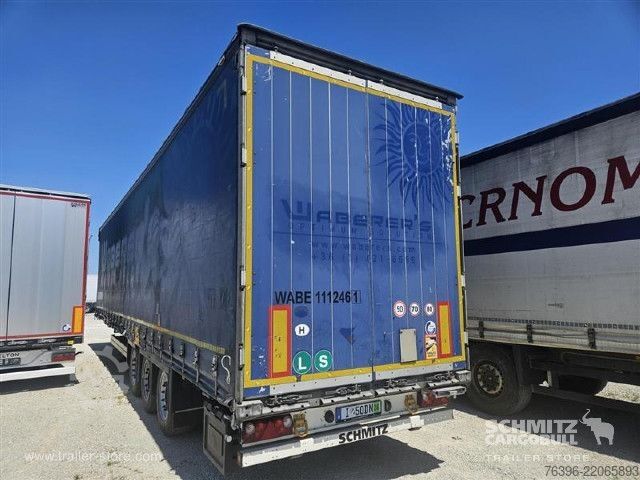 Semi-reboque aberto com lona Schmitz Cargobull Semitrailer Curtainsider Mega