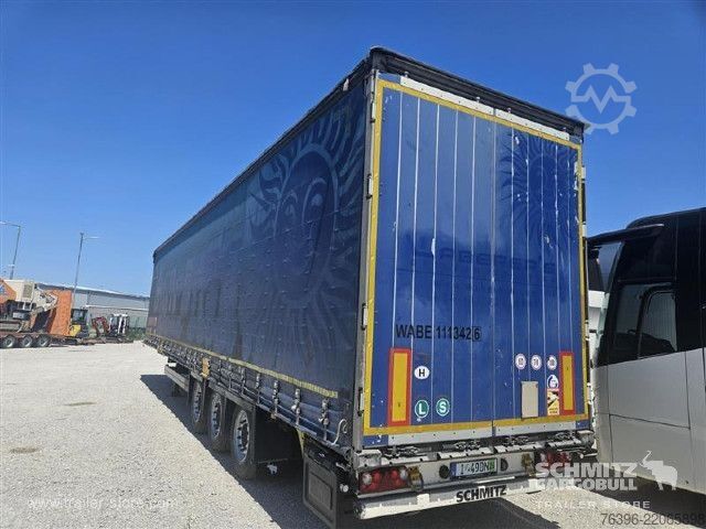 Semi-reboque aberto com lona Schmitz Cargobull Semitrailer Curtainsider Mega