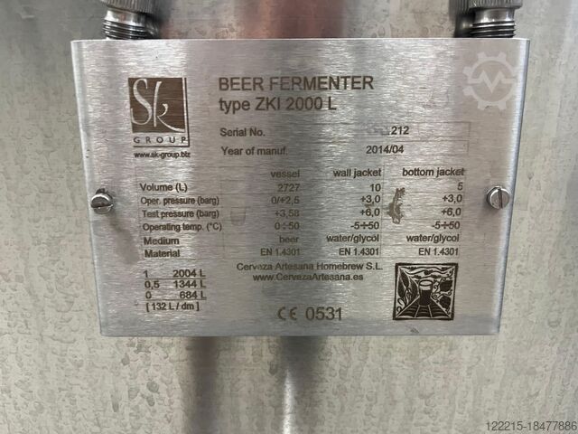 SK Group & Céspedes 20HL pivniță de fermentație și depozitare (2014) SK Group & Céspedes Gär- und Lagerkeller