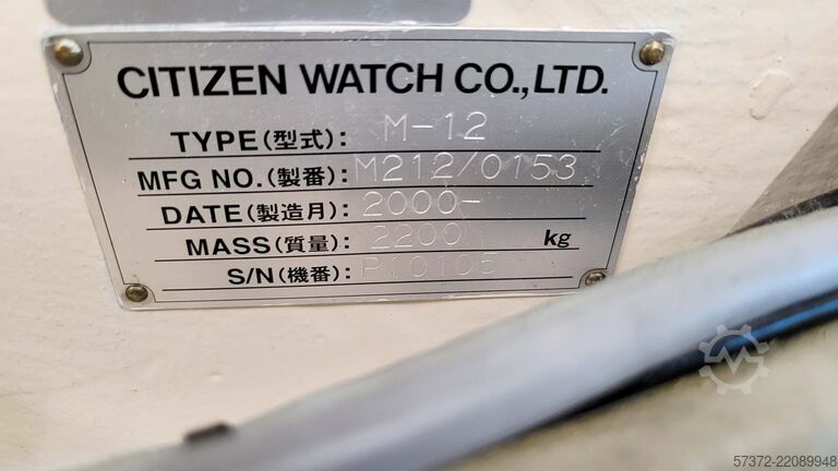 CNC-drejebænk af schweizisk type Citizen Machinery & Boley Cincom M-12