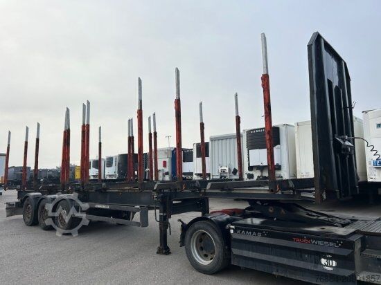 Houtstam-oplegger SCHWARZMüLLER HOLZAUFLIEGER 10 RUNGENPAARE SAF ACHSEN, LIFTACHSE