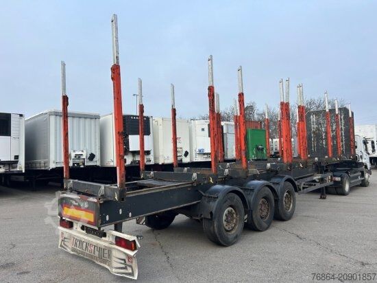 Reboque semirreboque para madeira SCHWARZMüLLER HOLZAUFLIEGER 10 RUNGENPAARE SAF ACHSEN, LIFTACHSE