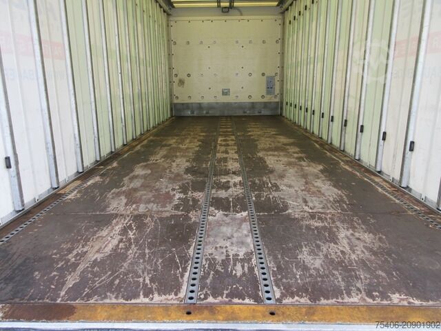 Plattewagen met zeil man TGM 26.340 6x2 LL Getränke LBW AHK