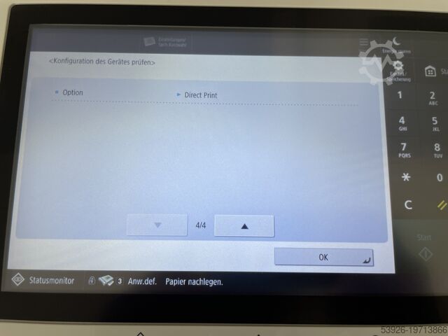 Digital printing machine Canon imagePRESS V700 incl. Fiery, Bookletfinisher, Paperdeck