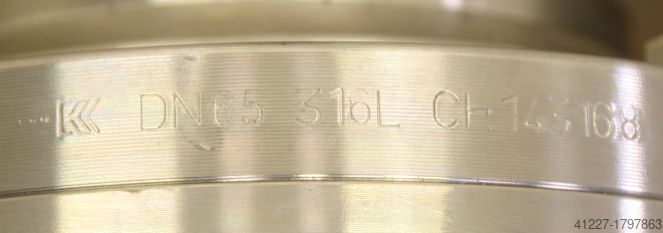 Schijfventiel DN65 Kieselmann pneumatischer Antrieb