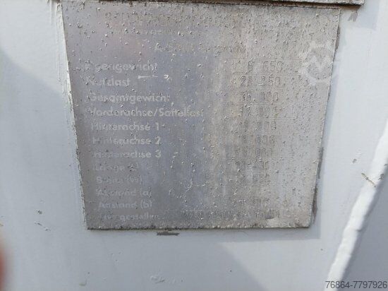 Siilo-puoliperävaunu  SCHWINGENSCHLöGL KIPP-SILOAUFLIEGER 60M³, LIFTACHSE,