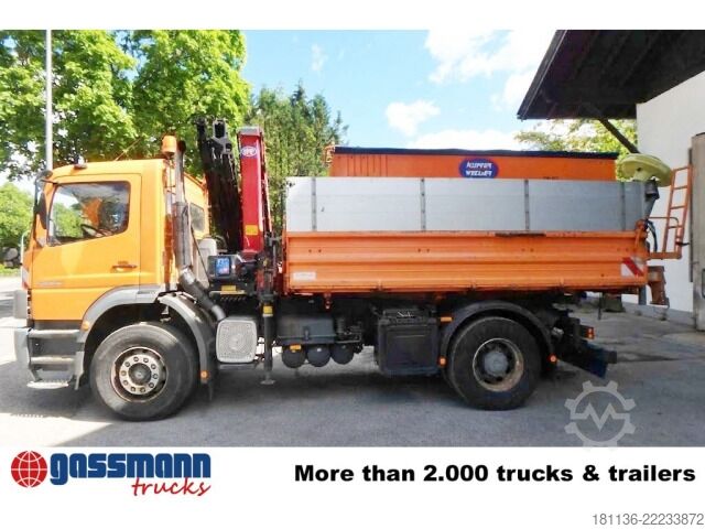 รถดัมพ์ Mercedes-Benz Atego 1828 K 4x2, Winterdienstausstattung, Kran