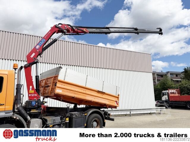 डंपर ट्रक Mercedes-Benz Atego 1828 K 4x2, Winterdienstausstattung, Kran