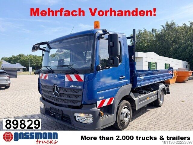 Furgone ribaltabile Mercedes-Benz Atego 816 K 4x2, 2x AHK, Meiller-Kipper, mehrfach