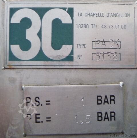 V4A製 1100リットル加圧容器  9361