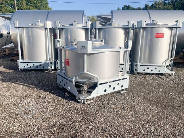 V2A স্টেইনলেস স্টিলের ৫৬৫ লিটার উত্তপ্ত কনটেইনার Azzini S16300