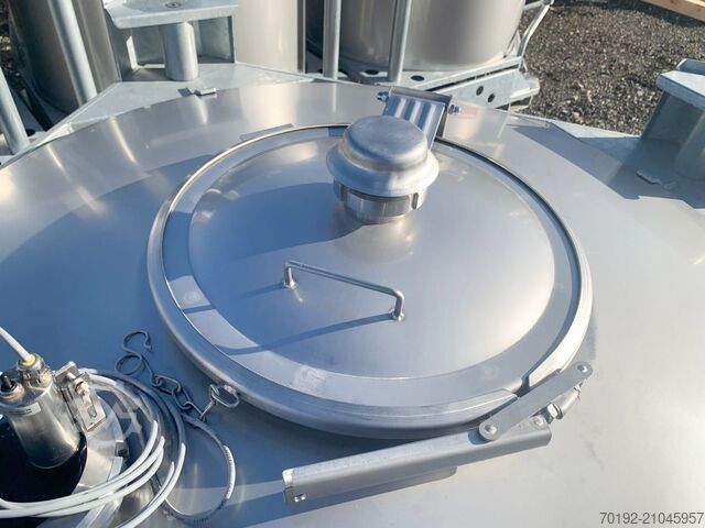 V2A স্টেইনলেস স্টিলের ৫৬৫ লিটার উত্তপ্ত কনটেইনার Azzini S16300