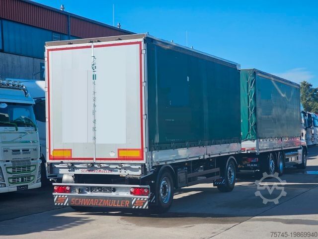 Nákladné auto s plochou korbou a plachtou MAN TGS 26.460 * GESAMTZUG *  VOLLLUFT * LIFT * ACC