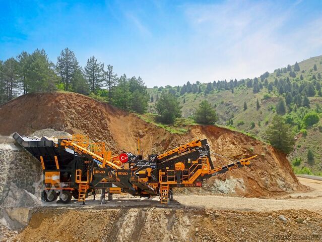 Equipamento de britagem/planta de britagem móvel FABO Crushing Equipment Mobile Impact Crusher PRO-90