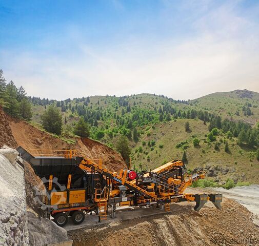 Equipamento de britagem/planta de britagem móvel FABO Crushing Equipment Mobile Impact Crusher PRO-90