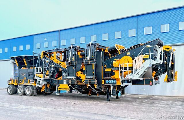 Equipamento de britagem/planta de britagem móvel FABO Crushing Equipment Mobile Impact Crusher PRO-90