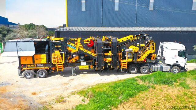 Equipamento de britagem/planta de britagem móvel FABO Crushing Equipment Mobile Impact Crusher PRO-90