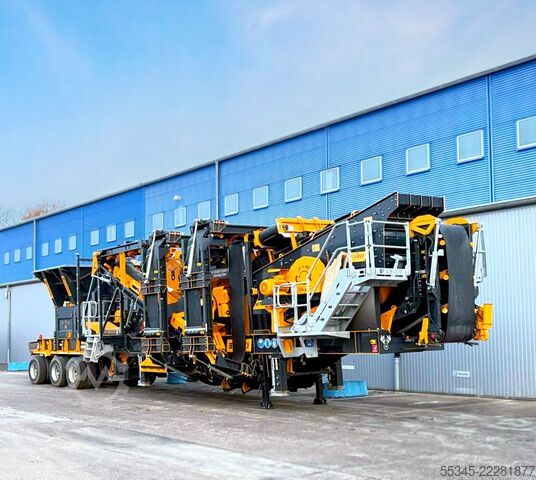 Equipamento de britagem/planta de britagem móvel FABO Crushing Equipment Mobile Impact Crusher PRO-90