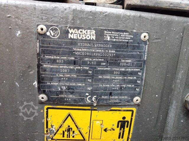 Мини-экскаватор < 7 т Wacker Neuson 803RD