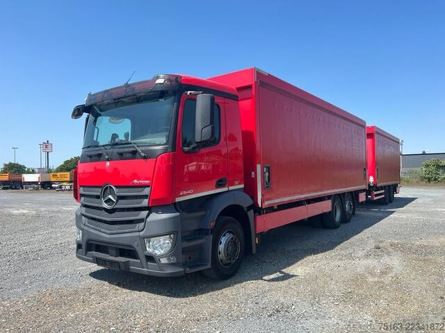 Camión plataforma con toldo MERCEDES-BENZ Antos 2540 L 6x2 Pritsche LBW
