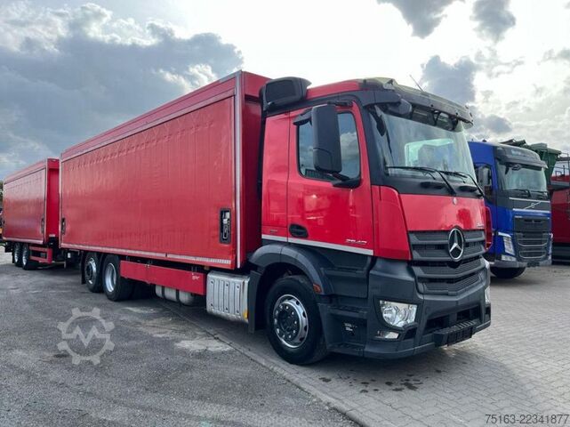 Camión plataforma con toldo MERCEDES-BENZ Antos 2540 L 6x2 Pritsche LBW