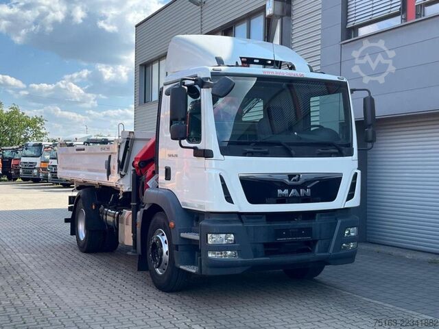 Camión volquete MAN TG-M 18.290 4x2 2-Achs Kipper Kran Palf. PK 12.5