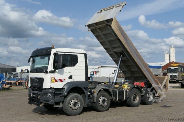 Trostani kiperski kamion MAN 41.470 TGS 8x4, Bordmatik, Anbauplatte, Kombitür