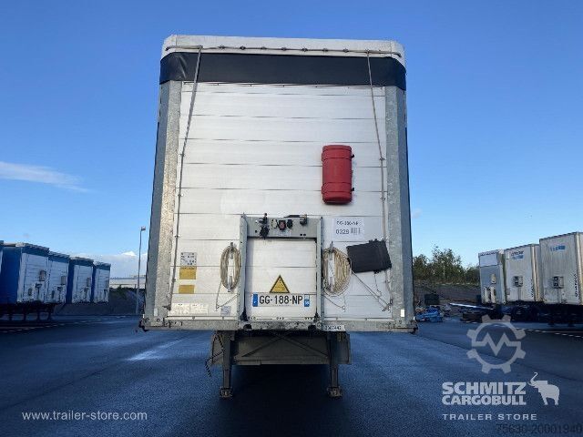 Open semitrailer with tarp Schmitz Cargobull Semitrailer Curtainsider Standard Hayon