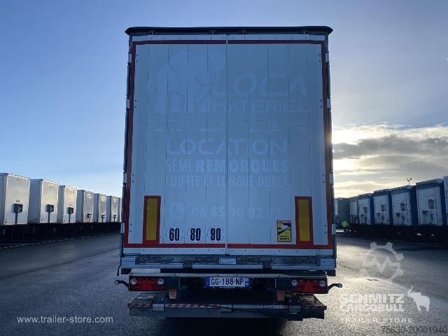 Open semitrailer with tarp Schmitz Cargobull Semitrailer Curtainsider Standard Hayon