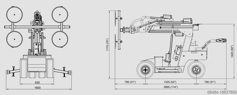 Mobiele kraan Smartlift Outdoor SL 608HL E RT