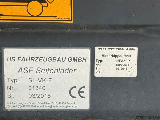 Garbage truck MERCEDES-BENZ Antos 2533 Seitenlader HS SL- VK- F