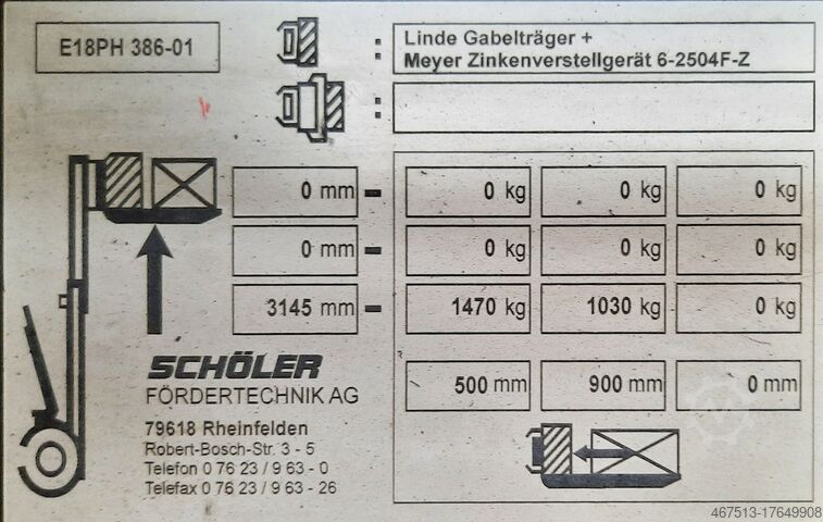 Forklift Linde E18PH