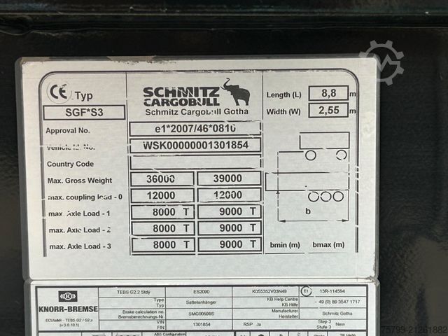 Kipper Auflieger SCHMITZ CARGOBULL Kipp-Auflieger Mulde 3x gleiche im Bestand  !!