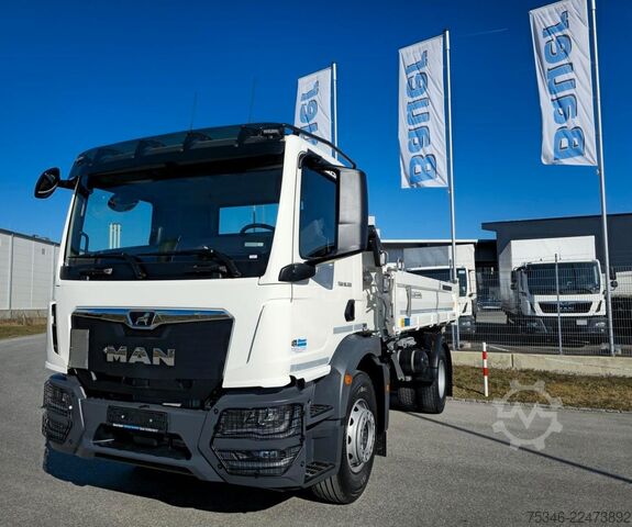Camion basculante trilateral MAN TGM 18.320 / 4x2 / Meiller/Kipper/NL 10,3 To/Neu