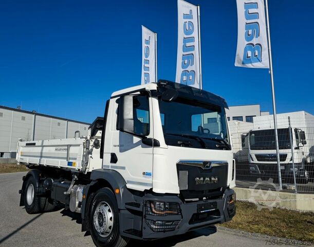 Camion basculante trilateral MAN TGM 18.320 / 4x2 / Meiller/Kipper/NL 10,3 To/Neu