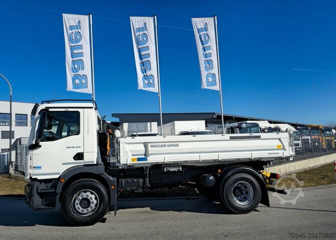 Camion basculante trilateral MAN TGM 18.320 / 4x2 / Meiller/Kipper/NL 10,3 To/Neu