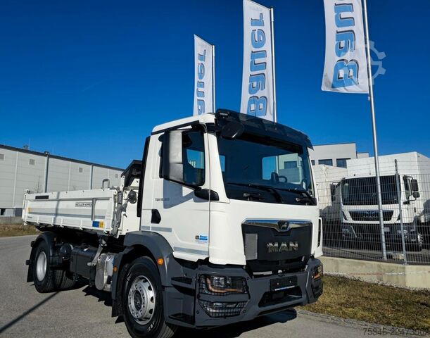 Camion basculante trilateral MAN TGM 18.320 / 4x2 / Meiller/Kipper/NL 10,3 To/Neu