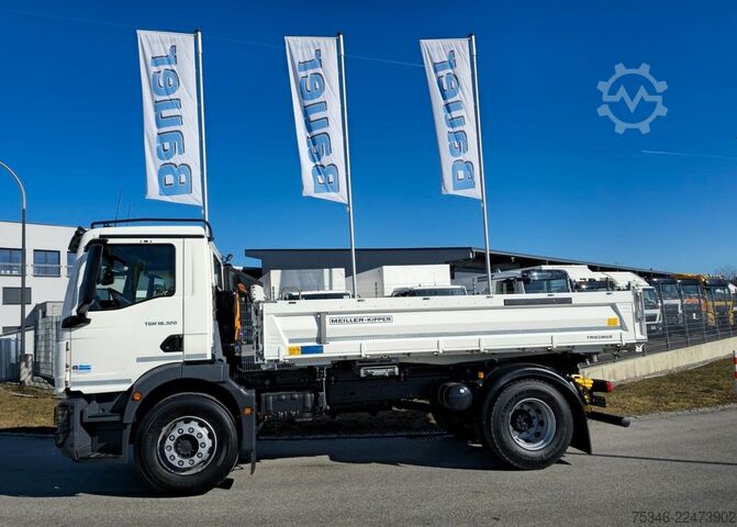 Camion basculante trilateral MAN TGM 18.320 / 4x2 / Meiller/Kipper/NL 10,3 To/Neu