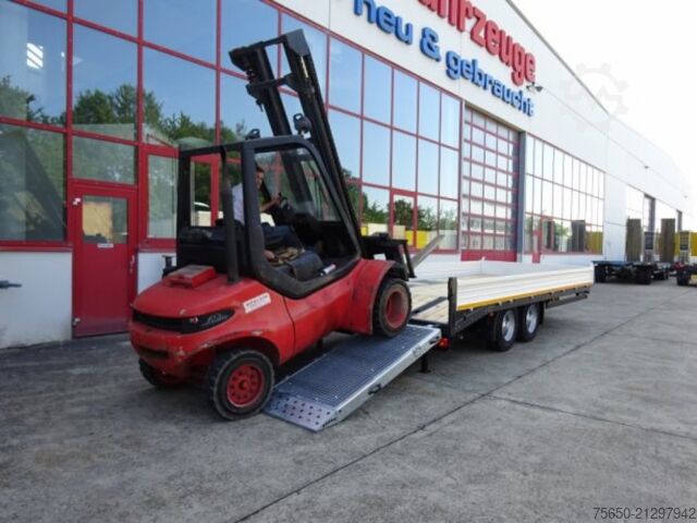 Remolque de plataforma baja Möslein TTT 11-6,2 BR Orange  Tandemtieflader mit breiten RampenNeufahrzeug