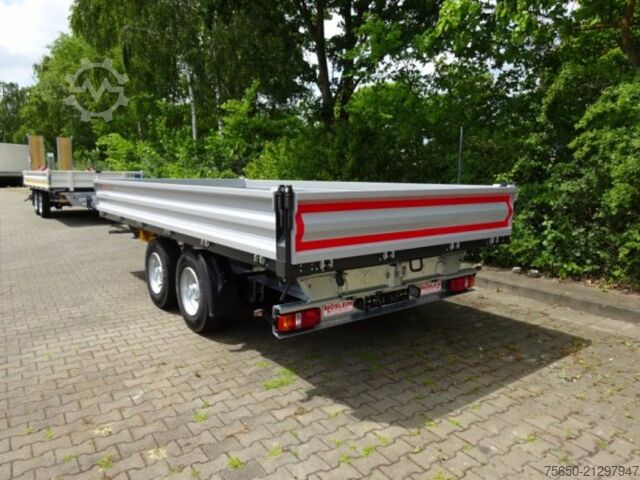 Remolque volquete Möslein TTD11 weiß  neuer Tandem 3- Seitenkipper Tieflader-- Neufahrzeug --