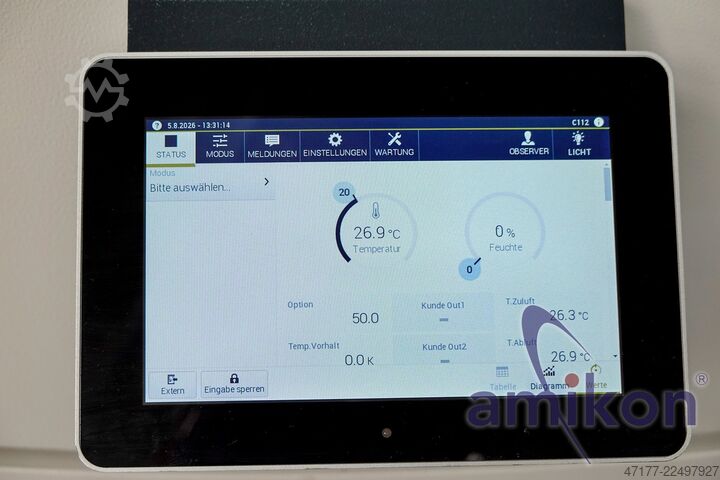 -70 درجة مئوية إلى +180 درجة مئوية، 340 لتر مع رطوبة Vötsch ClimeEvent C/340/70/5 Klimaprüfschrank