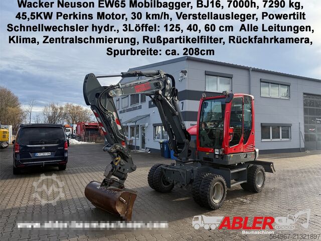 Bager na kotačima Wacker Wacker Neuson EW65 Mobilbagger Powertilt