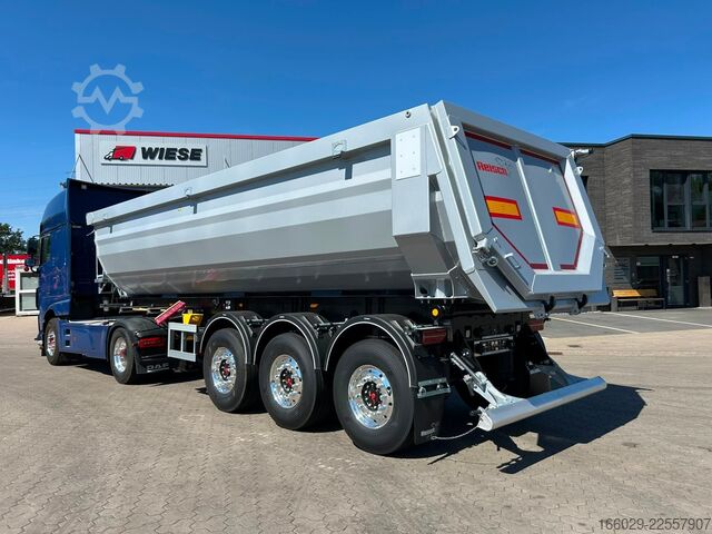 Pašizgāzēja puspiekabe REISCH 3-Achs Stahl Kipper Hardox 450 29m³ Alcoa Felgen