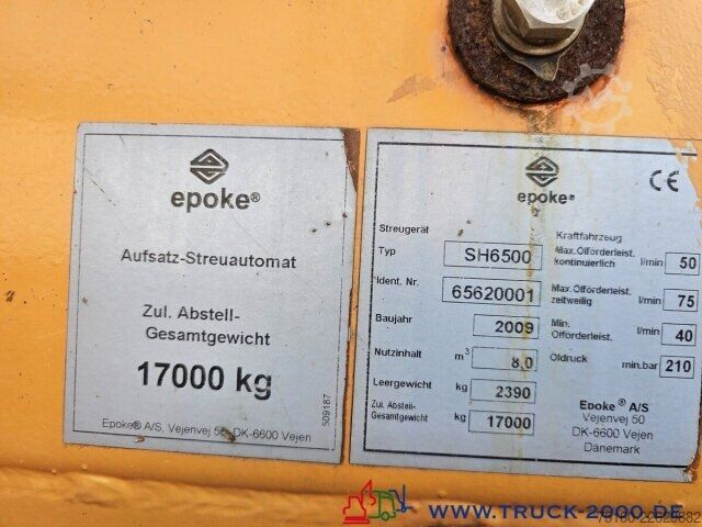ডাম্প ট্রাক Epoke Certus AST SH6500 8m³ Feuchtsalzstreuer